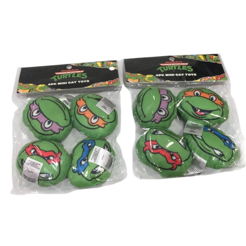 Teenage Mutant Ninja Turtle Cat Toys 2 Packages Set of 8